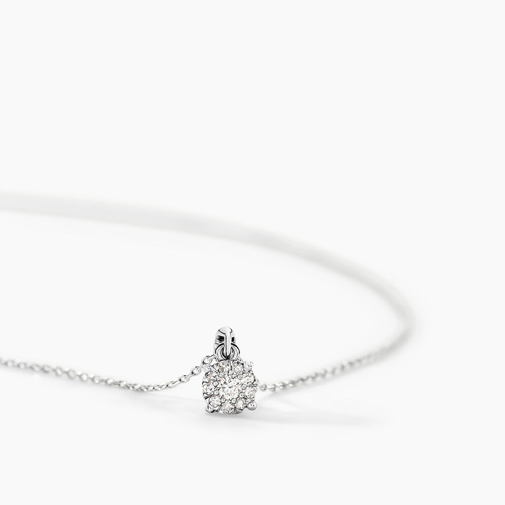 Collier Artemis Or Blanc Diamant - Colliers Femme | Histoire d’Or
