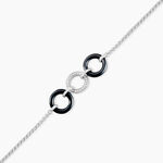 Bracelet Magalie Argent Blanc C&eacute;ramique Et Oxyde De Zirconium - Bracelets Femme | Histoire d&rsquo;Or