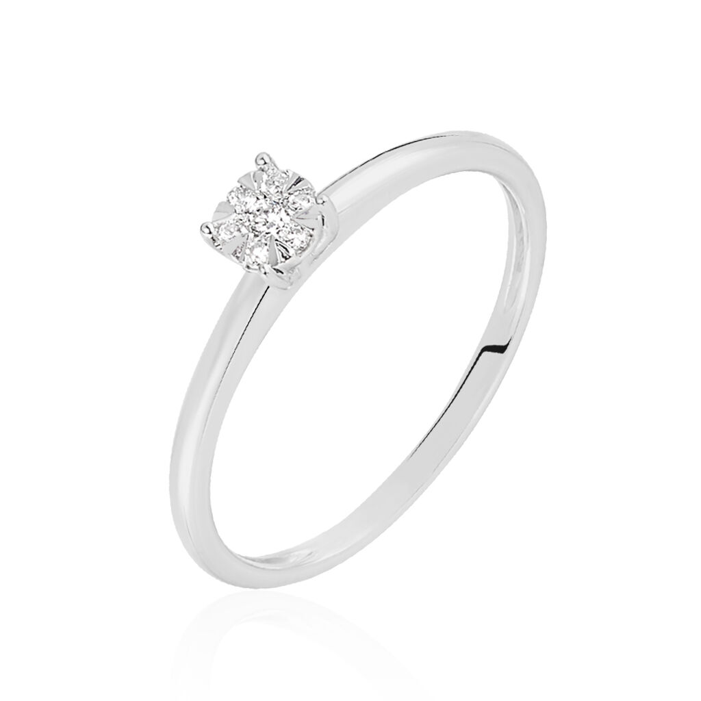 Bague Dream Or Blanc Diamant - Bagues solitaires Femme | Histoire d&rsquo;Or