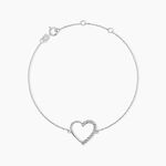 Bracelet Chlora Or Blanc Diamant - Bracelets Femme | Histoire d&rsquo;Or