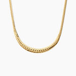 Collier Izel Chute Argent Dor&eacute; A L'Or 750/1000 - Bijoux sans pierre Femme | Histoire d&rsquo;Or
