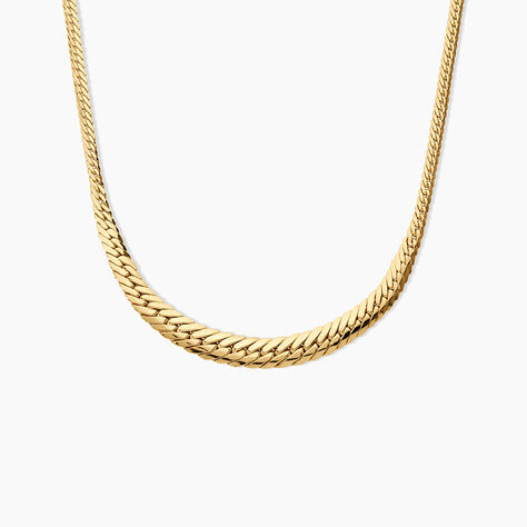 Collier Izel Chute Argent Dor&eacute; A L'Or 750/1000 - Bijoux sans pierre Femme | Histoire d&rsquo;Or