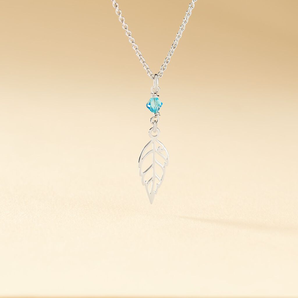 Collier Angelika Argent Blanc Pierre De Synthese - Colliers fantaisie Femme | Histoire d&rsquo;Or