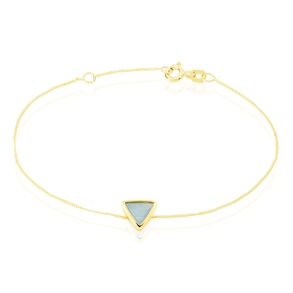Bracelet Juliete Or Jaune Aigue Marine - Bracelets Femme | Histoire d’Or