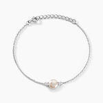 Bracelet Sari Argent Blanc Perle De Culture Et Oxyde De Zirconium - F&ecirc;te des m&egrave;res Femme | Histoire d&rsquo;Or