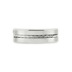 Bague Jourdan Iron Tungstene Blanc - Bagues Homme | Histoire d&rsquo;Or