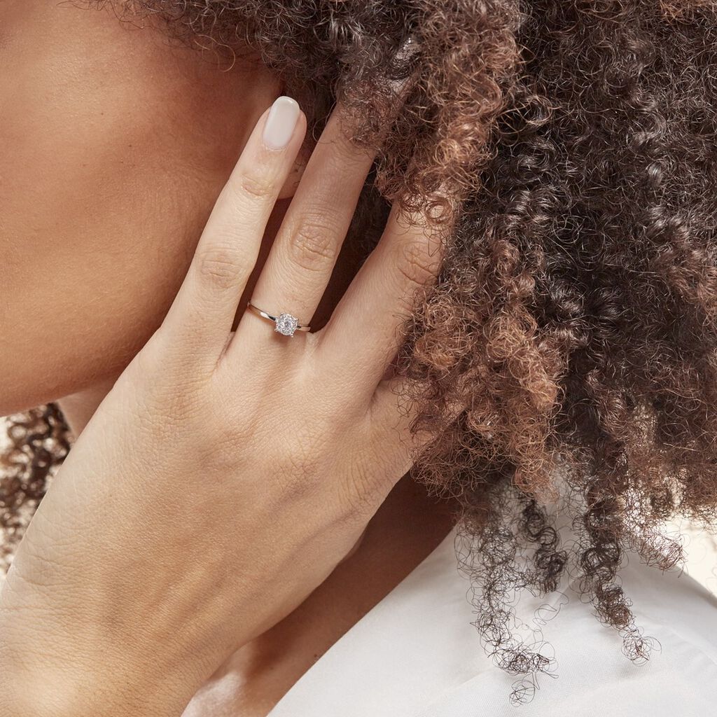 Bague Adeline Or Blanc Diamant - Bagues avec pierre Femme | Histoire d’Or