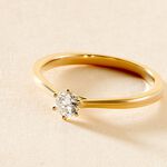 Bague Solitaire Athena Or Jaune Diamant - Bagues solitaires Femme | Histoire d&rsquo;Or