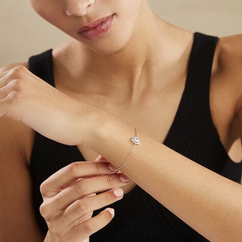 Bracelet Amantine Argent Blanc Oxyde De Zirconium - Bracelets fantaisie Femme | Histoire d’Or