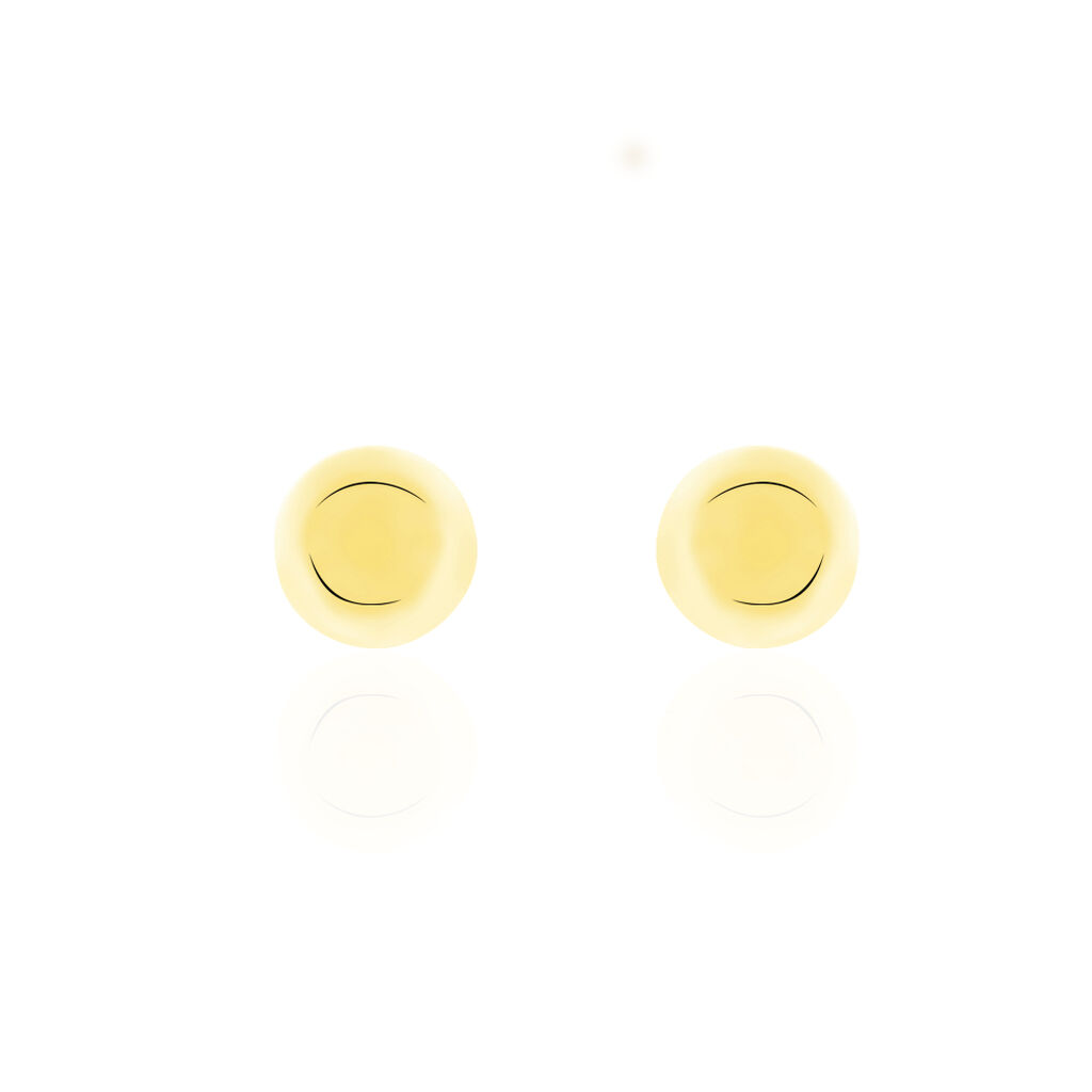 Boucles D'oreilles Puces Fidelia Boule Or Jaune - Clous d'oreilles Femme | Histoire d’Or