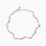 Bracelet Amor Argent Blanc Oxyde De Zirconium - F&ecirc;te des m&egrave;res Femme | Histoire d&rsquo;Or