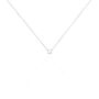 Collier Or Blanc Aphrodite Diamant Synthétique
