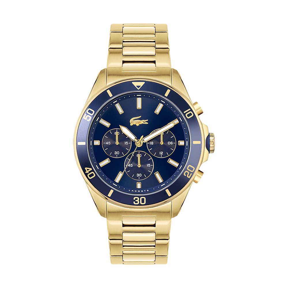 Montres Lacoste 2011151 Acier Boucle deployante avec surete Jaune Ronde HIMHJ1B1180 Histoire d Or