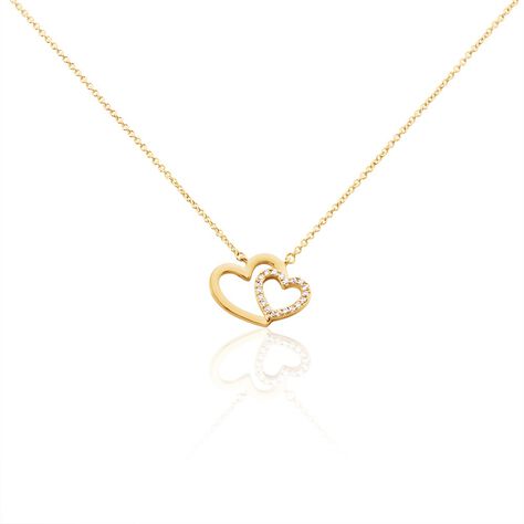 Collier Alexandra Plaqué Or Jaune Oxyde De Zirconium - Colliers fantaisie Femme | Histoire d’Or