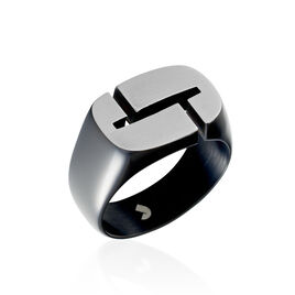 Bague Jourdan Jok Acier Gris - Bagues fantaisie Homme | Histoire d’Or