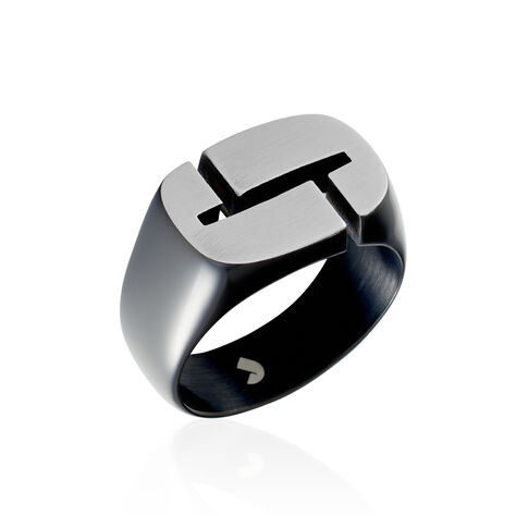 Bague Jourdan Jok Acier Gris - Bagues fantaisie Homme | Histoire d’Or