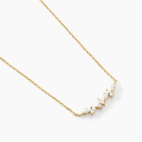 Collier Jardins D'hiver Plaqu&eacute; Or Jaune Oxyde De Zirconium - Colliers Femme | Histoire d&rsquo;Or