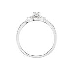 Bague Diamina Or Blanc Diamant - Bagues solitaires Femme | Histoire d&rsquo;Or