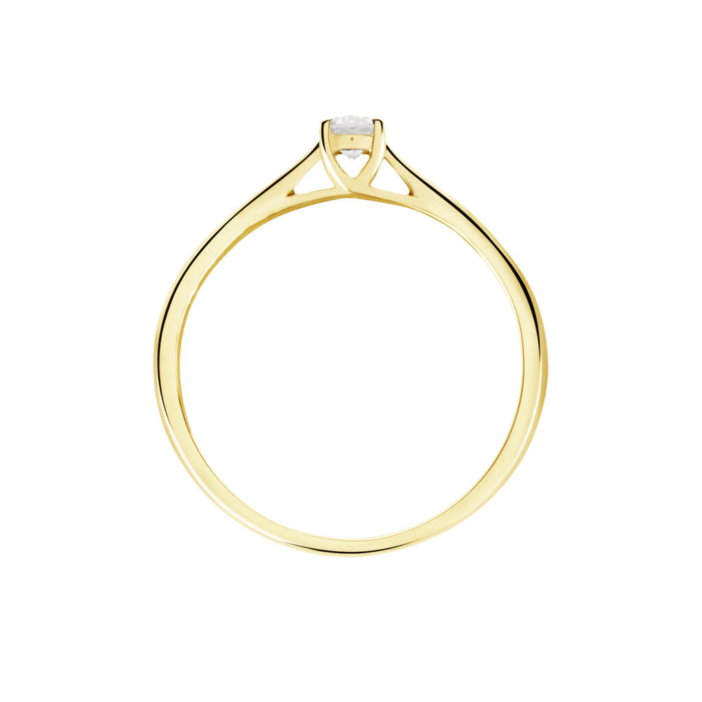 Bague Solitaire Or Jaune Aphrodite Diamant - Bagues solitaires Femme | Histoire d&rsquo;Or