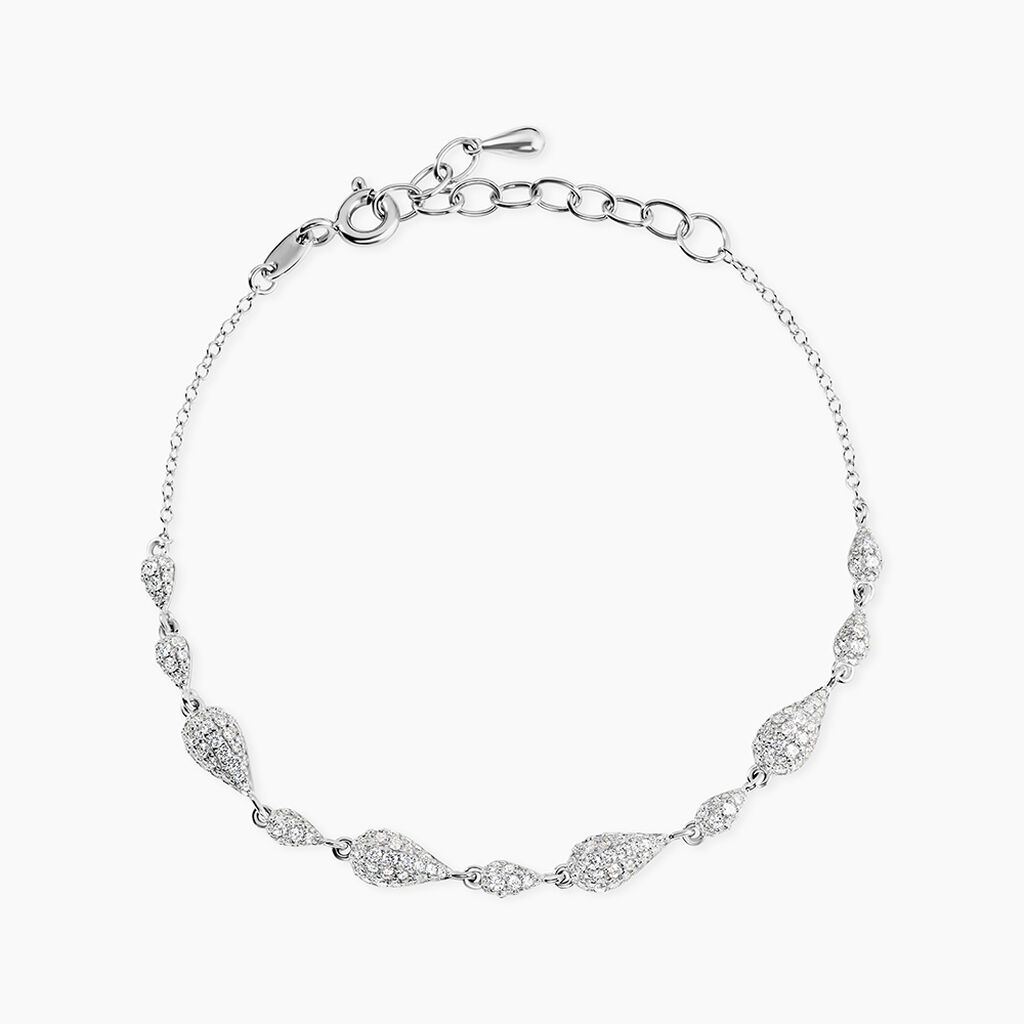 Bracelet Mademoiselle Argent Blanc Oxyde De Zirconium - Bracelets Femme | Histoire d&rsquo;Or