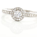 Bague M&eacute;lissande Argent Blanc Oxyde De Zirconium - Bagues avec pierre Femme | Histoire d&rsquo;Or