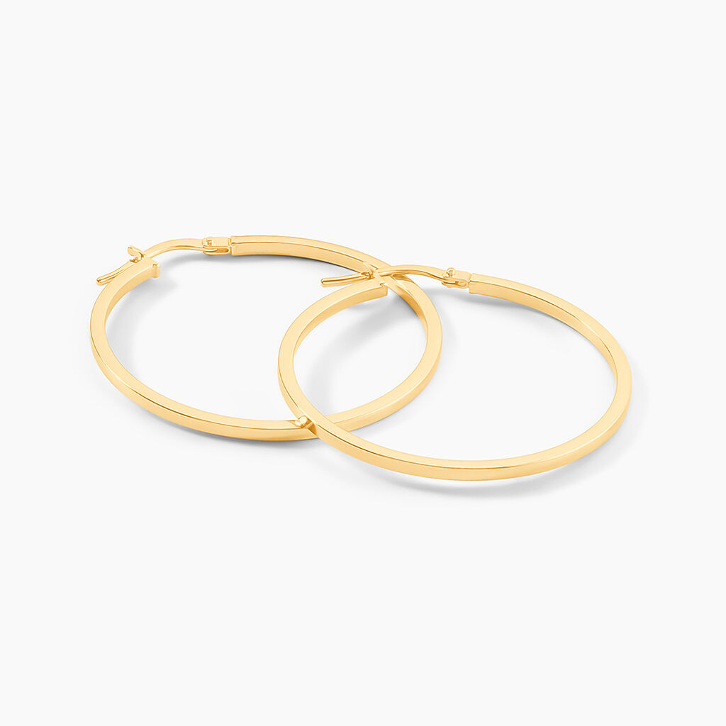 Créoles Thyrza Or Jaune - Boucles d'oreilles créoles Femme | Histoire d’Or