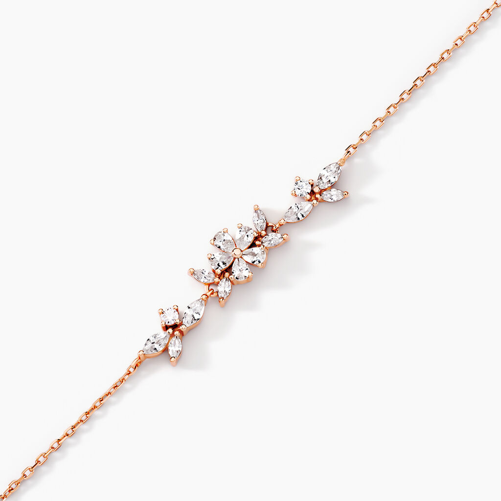 Bracelet Wanda Argent Rose Oxyde De Zirconium - Bracelets Femme | Histoire d’Or