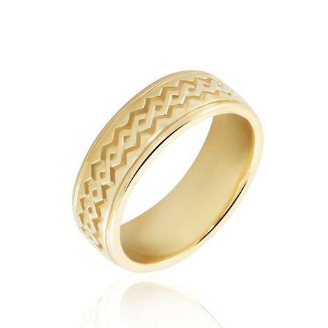 Bague Plaqué Or Jaune Hugh - Bagues Homme | Histoire d’Or