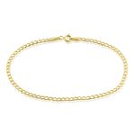 Bracelet Iris Or Jaune Maille Gourmette - Bracelets cha&icirc;ne Femme | Histoire d&rsquo;Or