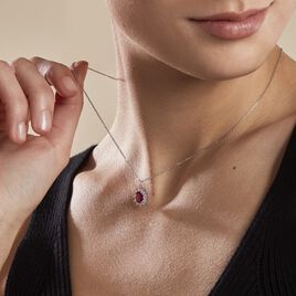 Collier Perez Argent Blanc Oxyde De Zirconium - Colliers fantaisie Femme | Histoire d’Or