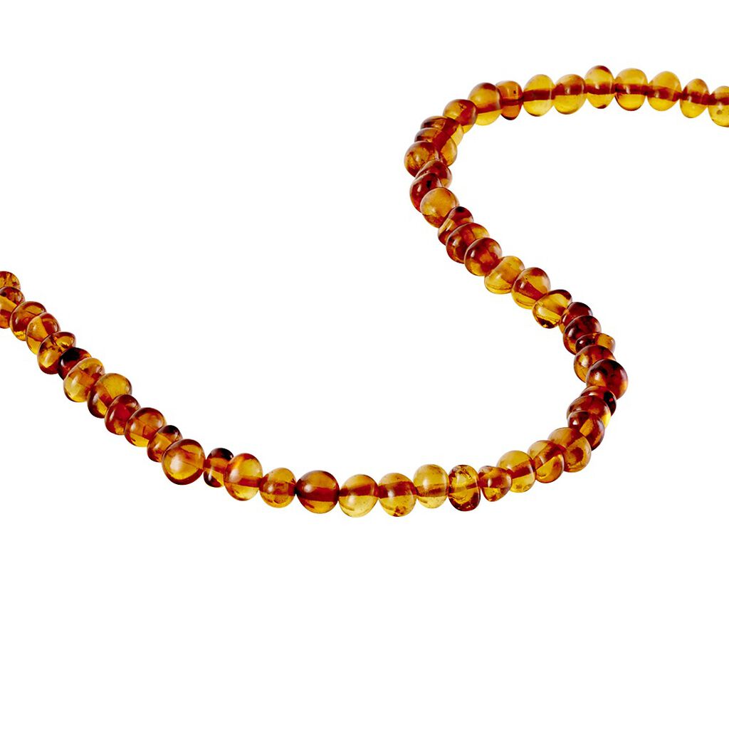 Collier Sautoir Argent Vaneng Ambre - Sautoirs Femme | Histoire d’Or