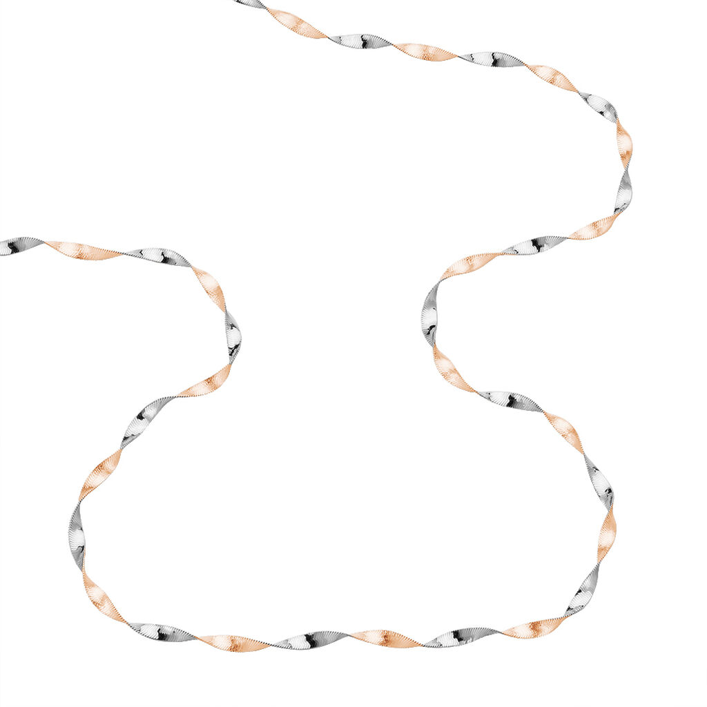 Collier Izar Torsadee Or Bicolore - Chaines Femme | Histoire d&rsquo;Or