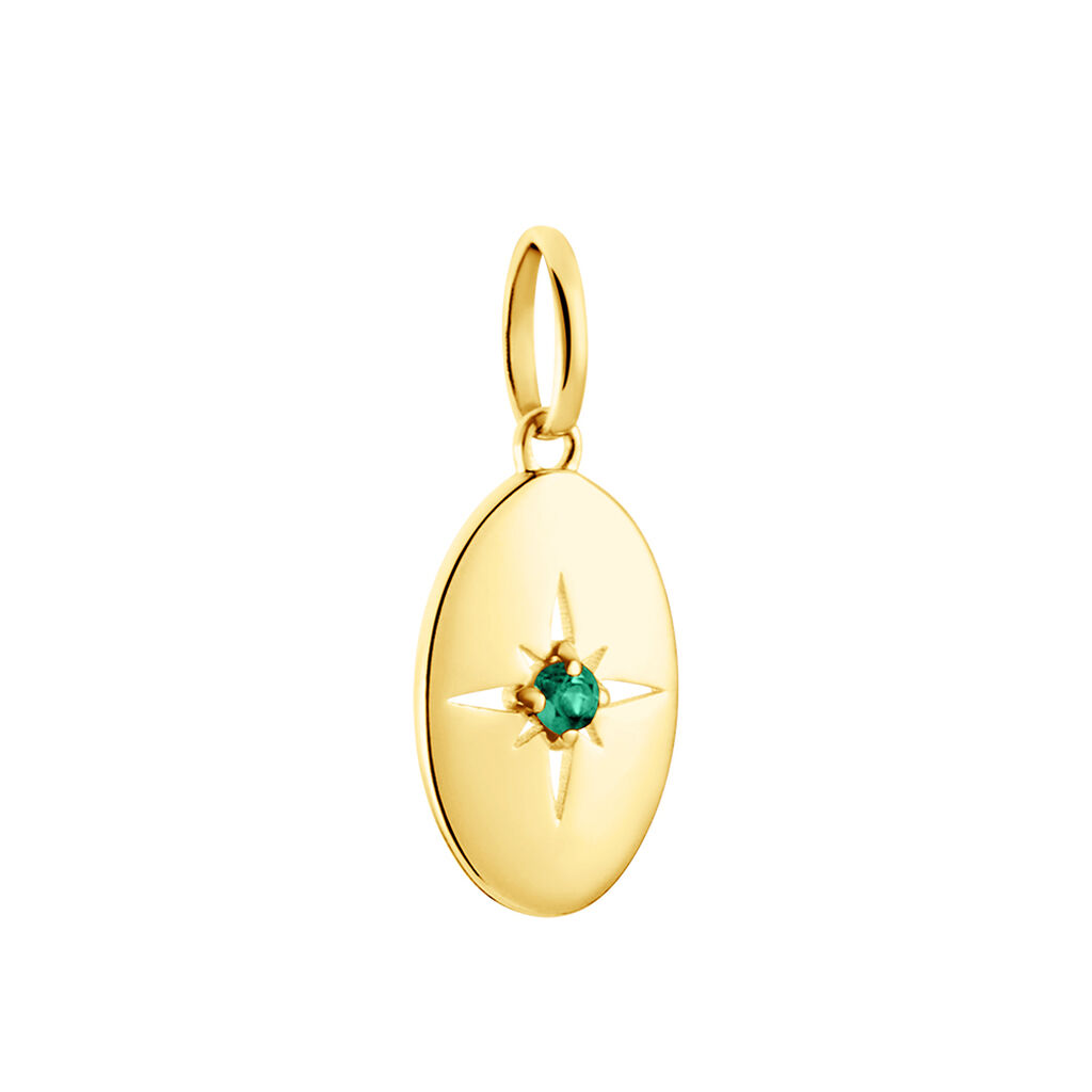 Pendentif Melchior Or Jaune Emeraude - Pendentifs Femme | Histoire d’Or