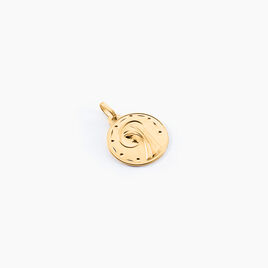 Pendentif Vierge Rond Diamante Or Jaune - Pendentifs Baptême Famille | Histoire d’Or