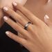 Bague Solitaire Ceramik Design Argent  Oxyde De Zirconium Et Céramique - Bagues solitaires Femme | Histoire d’Or