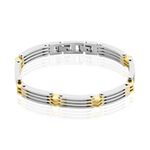 Bracelet Jourdan Rio Acier Bicolore - Bracelets Homme | Histoire d&rsquo;Or