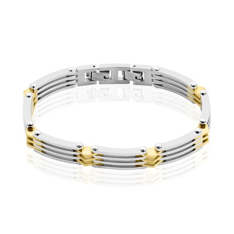 Bracelet Jourdan Rio Acier Bicolore - Bracelets Homme | Histoire d&rsquo;Or