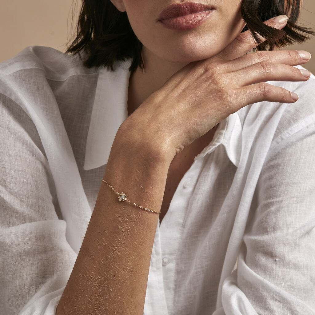 Bracelet Bobbie Plaqué Or Jaune Oxyde De Zirconium - Bracelets Femme | Histoire d’Or