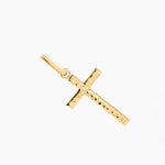 Pendentif Benny Croix Ciselee Or Jaune - Pendentifs Communion Femme | Histoire d&rsquo;Or