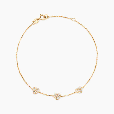 Bracelet Bomb Lover Or Jaune Oxyde De Zirconium - Bracelets Femme | Histoire d’Or