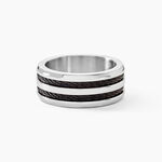 Bague Men's Steel Acier Blanc - Bagues fantaisie Homme | Histoire d&rsquo;Or