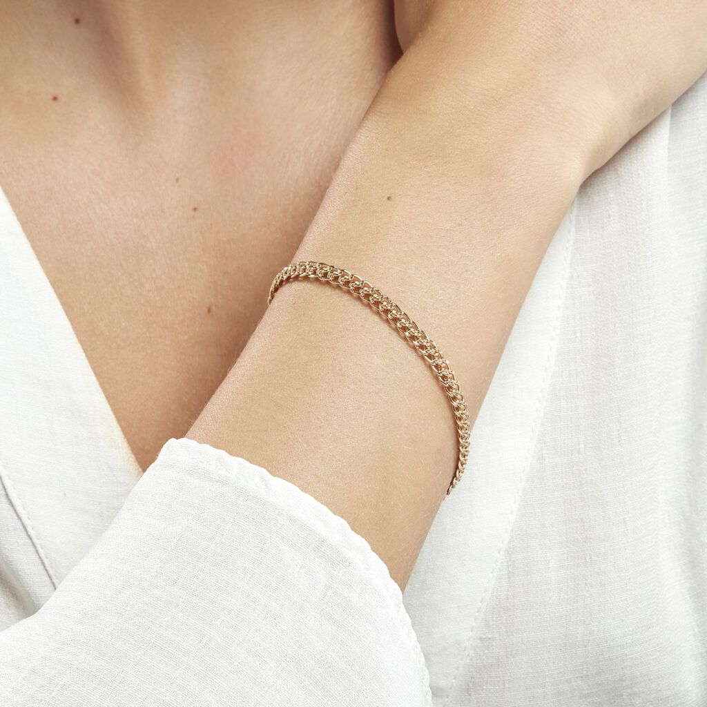 Bracelet Plaqué Or Jaune Macaria - Bracelets chaîne Femme | Histoire d’Or