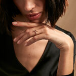 Bague Snake Or Jaune Diamant - Bagues avec pierre Femme | Histoire d&rsquo;Or