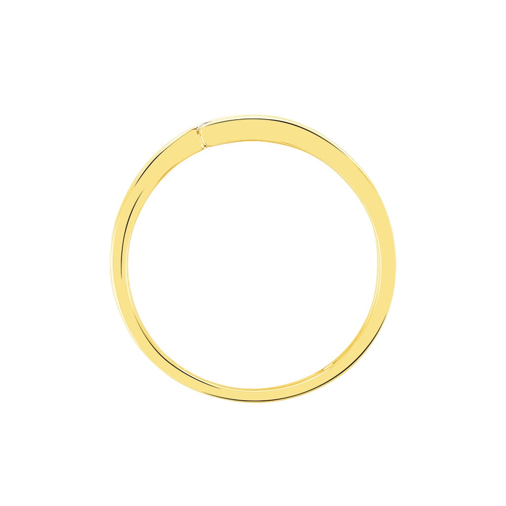 Bague Galya Or Jaune Diamant - Bagues avec pierre Femme | Histoire d&rsquo;Or