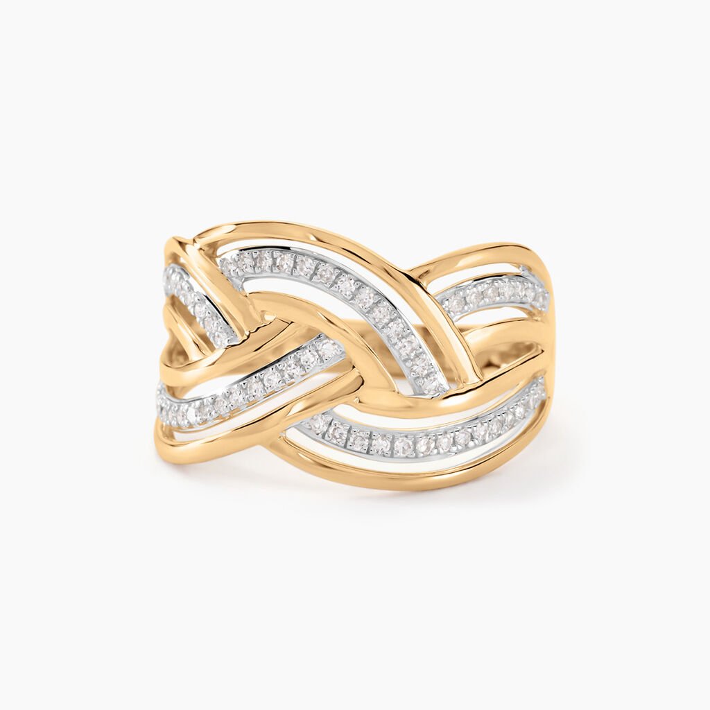 Bague Leopoldine Or Jaune Diamant - Bagues avec pierre Femme | Histoire d&rsquo;Or