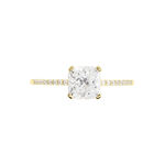 Bague Solitaire Or Jaune Beline Oxyde De Zirconium - Bagues solitaires Femme | Histoire d&rsquo;Or