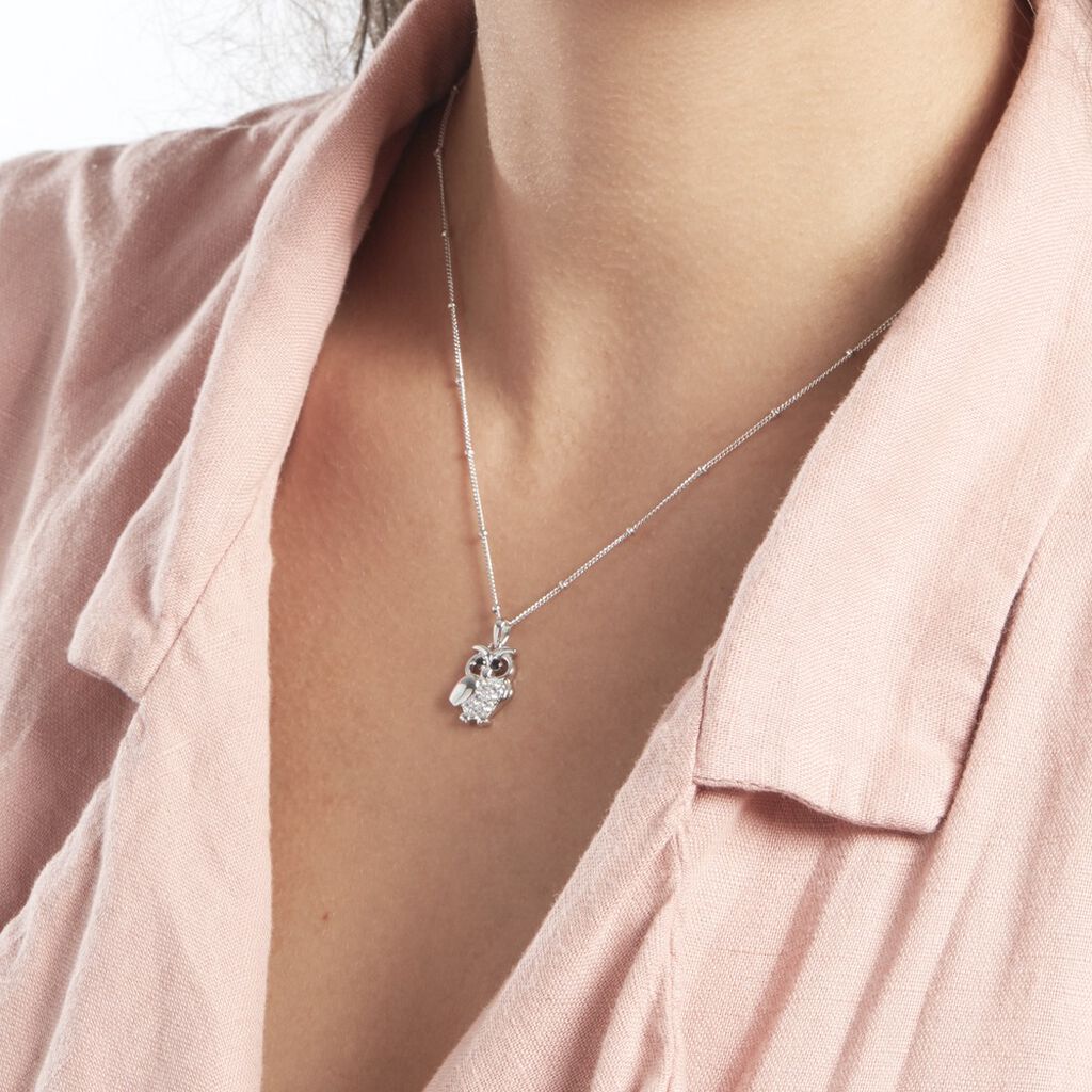 Collier Argent Trine Oxydes De Zirconium - Colliers fantaisie Femme | Histoire d’Or