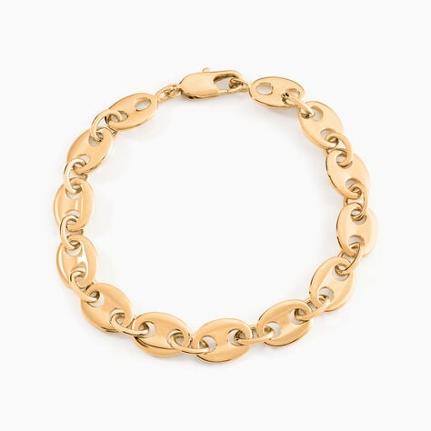 Bracelet William Plaqu&eacute; Or Jaune - Bracelets cha&icirc;ne Homme | Histoire d&rsquo;Or