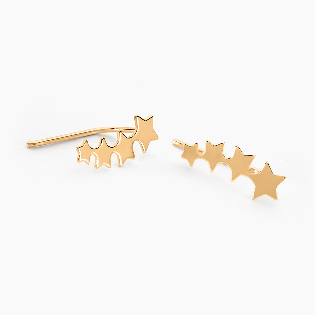 Boucles D'oreilles Grimpantes Plaqu&eacute; Or Nayeli - Boucles d'oreilles fantaisie Femme | Histoire d&rsquo;Or