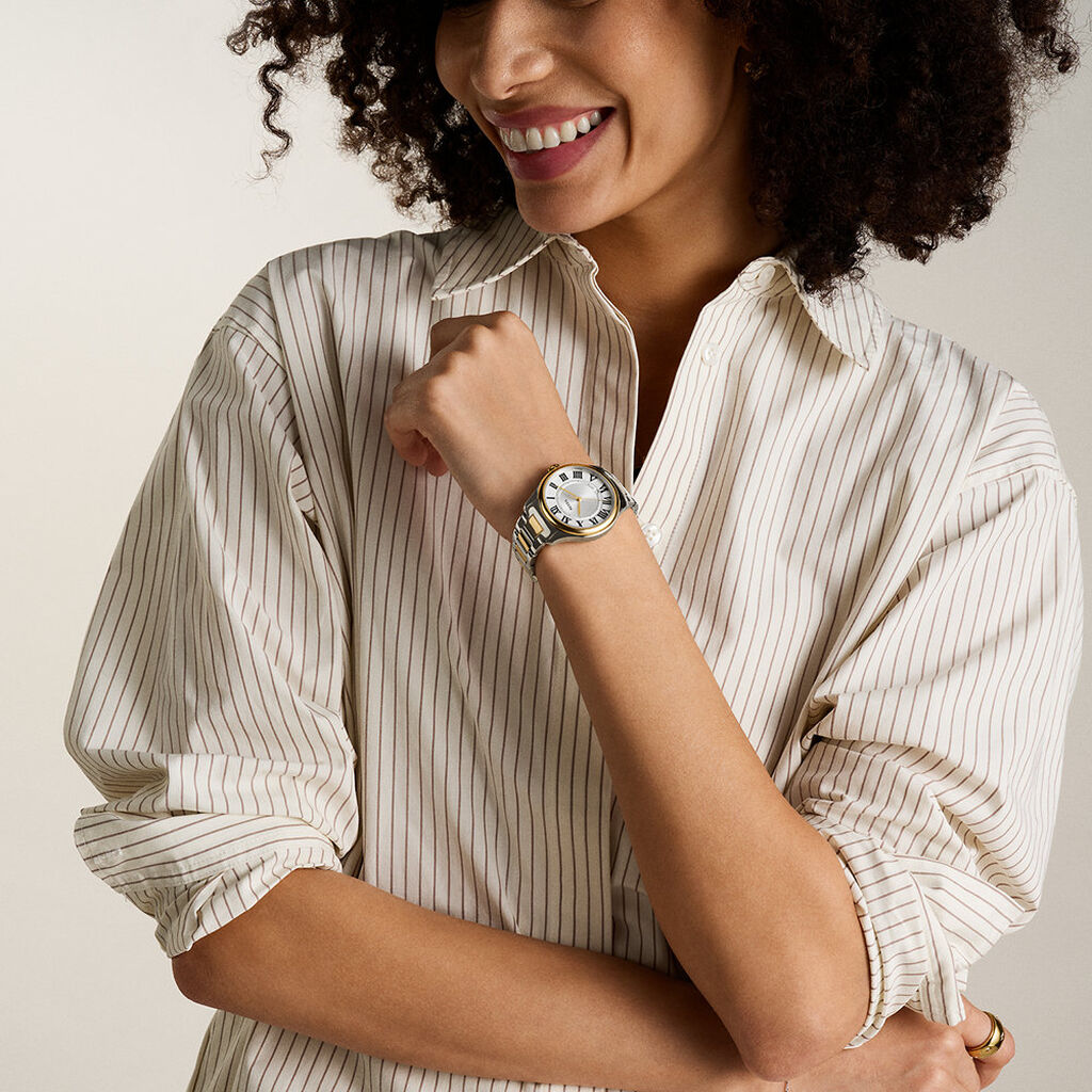 Montre Fossil Gilmore Argent&eacute; - Id&eacute;es cadeaux Femme | Histoire d&rsquo;Or